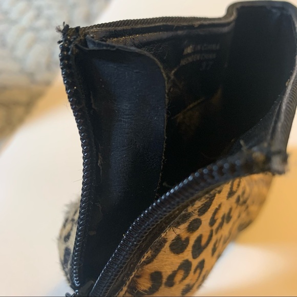 Aldo Leopard Textured Booties - Size 6.5 - Picture 6 of 8